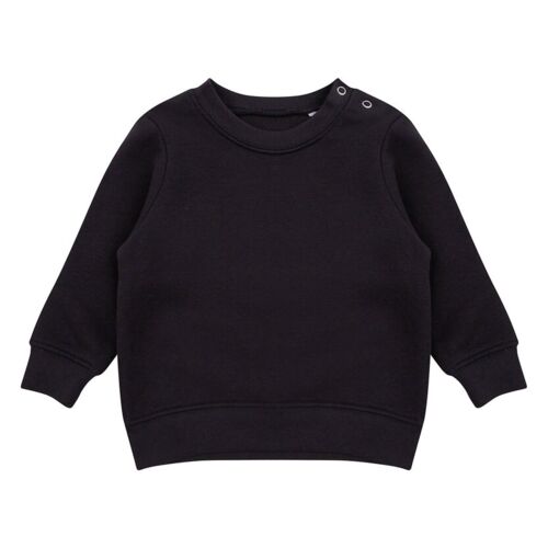 Crew neck sweatshirt with shoulder poppers Thumbnail